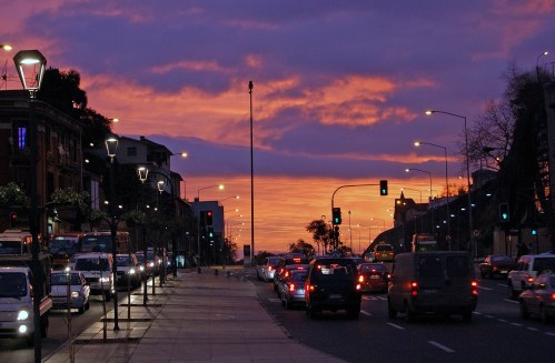 La ville de Viña del Mar de nuit